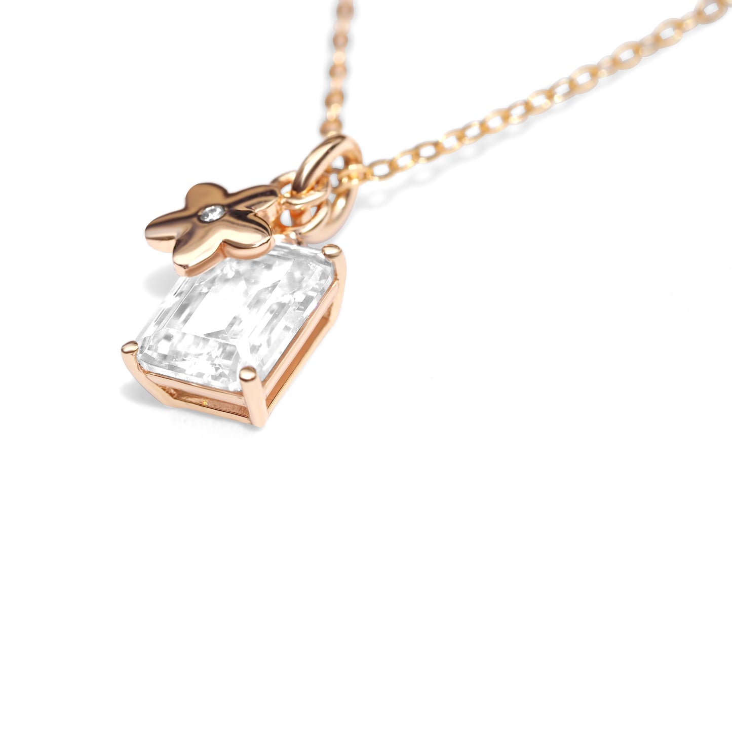 Dazzle N0208R Necklace | Rose Gold Tone
