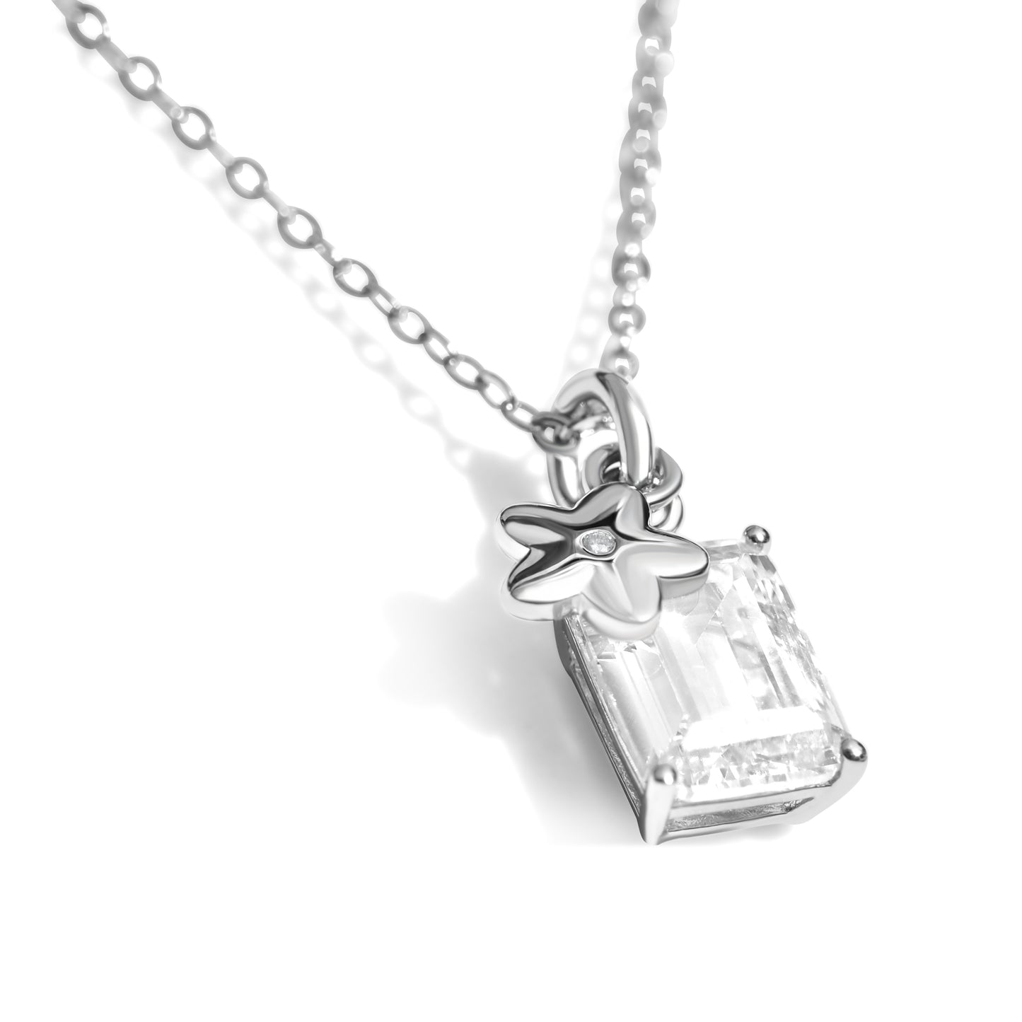 Dazzle N0208S Necklace | Silver Tone
