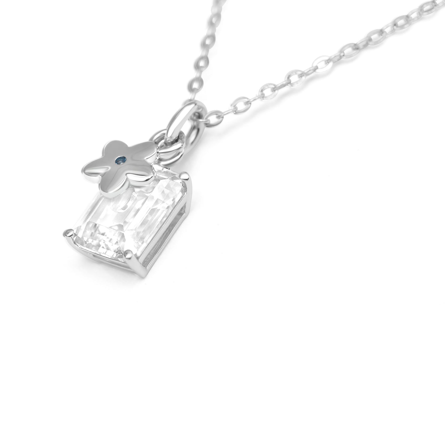 Dazzle N0208S Necklace | Silver Tone