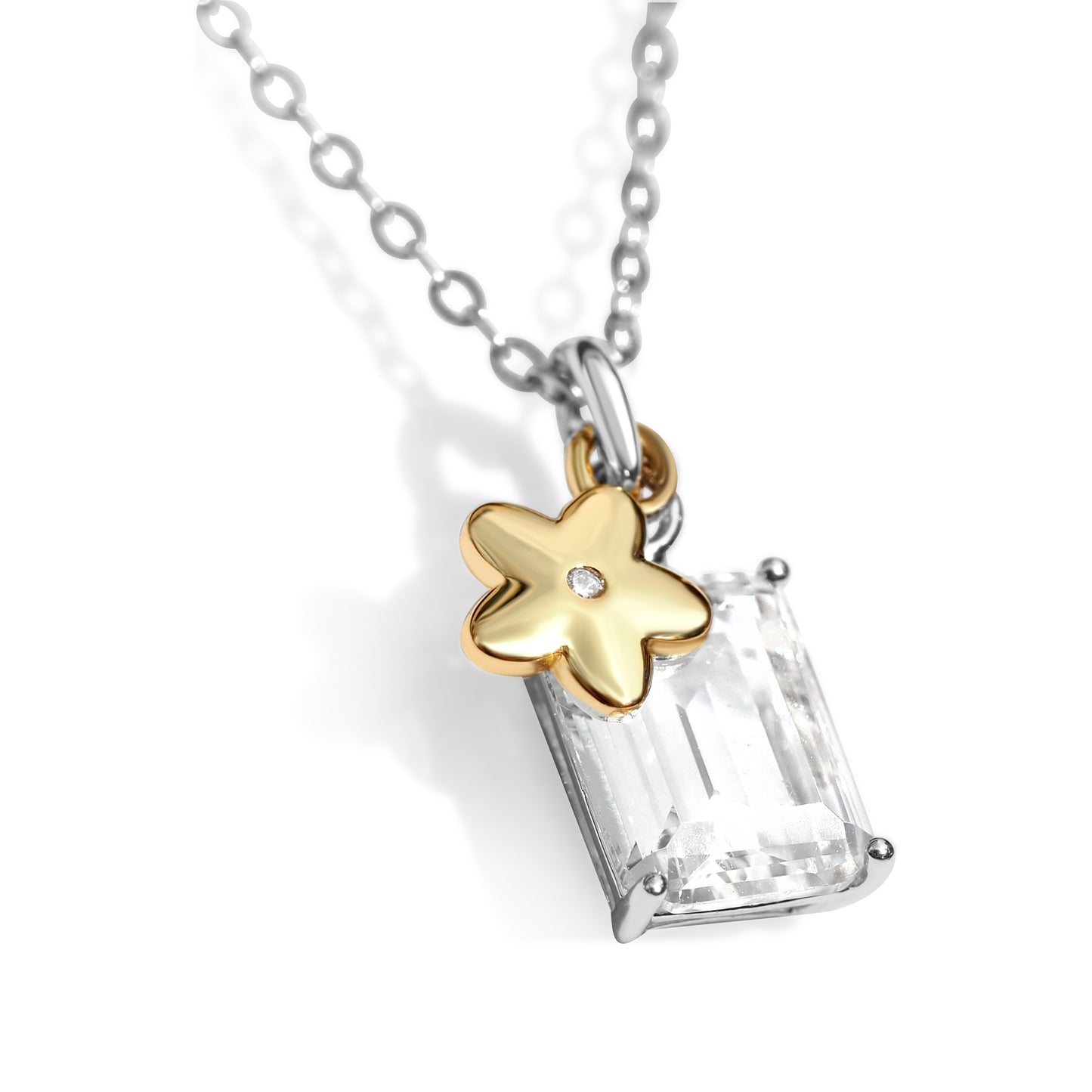 Dazzle N0208SY Necklace | Silver Tone