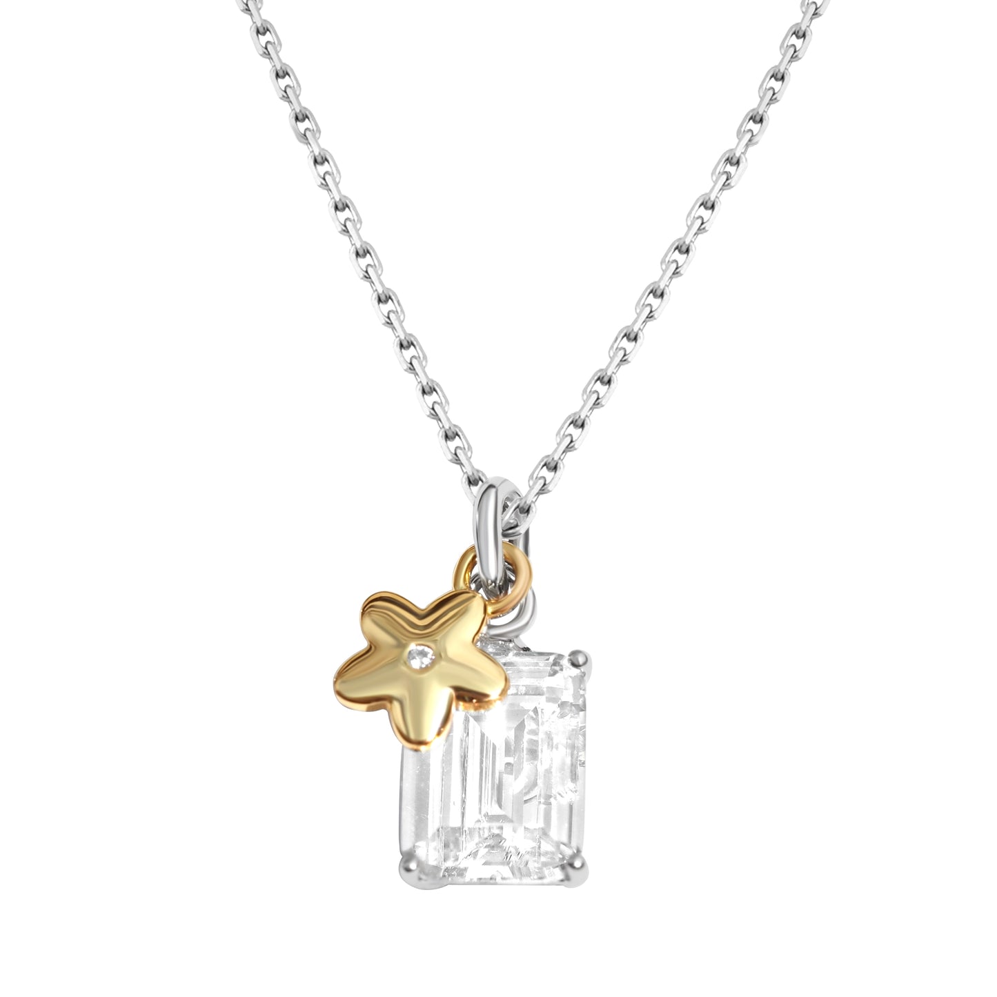 Dazzle N0208SY Necklace | Silver Tone