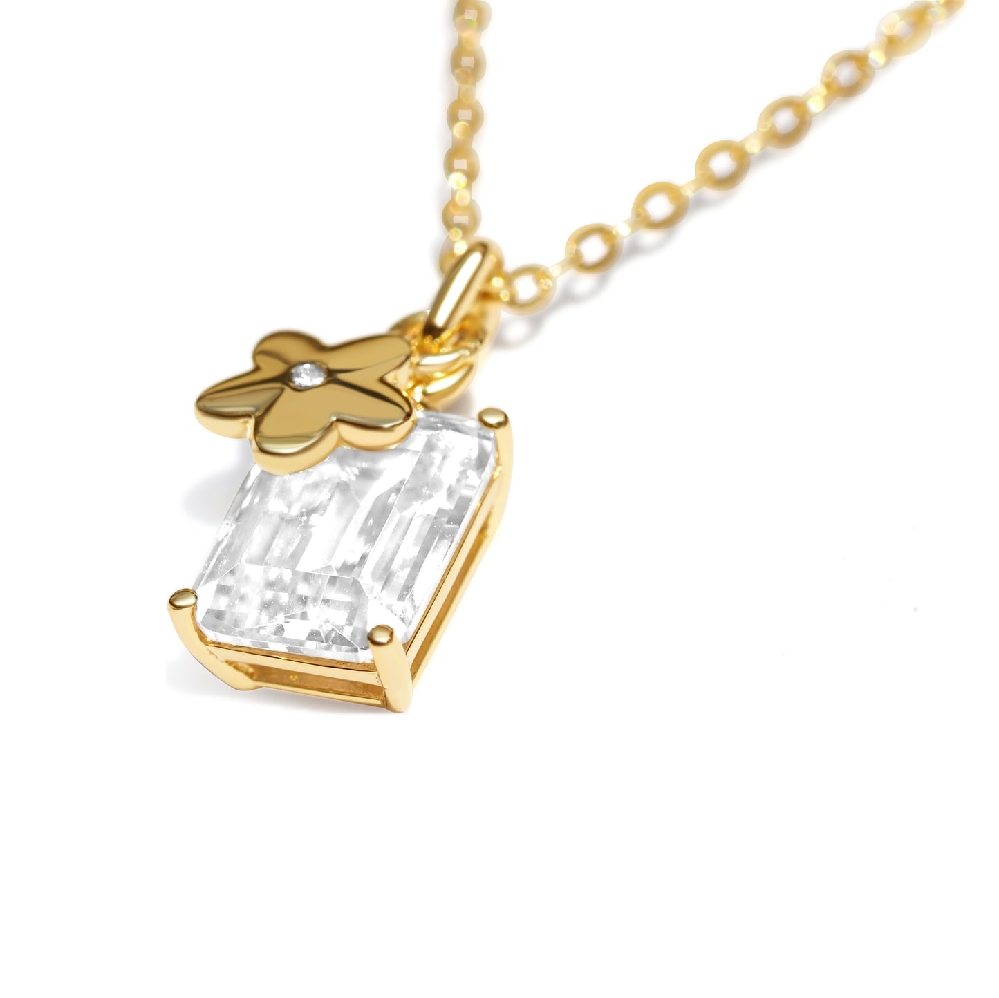 Dazzle N0208Y Necklace | Gold Tone