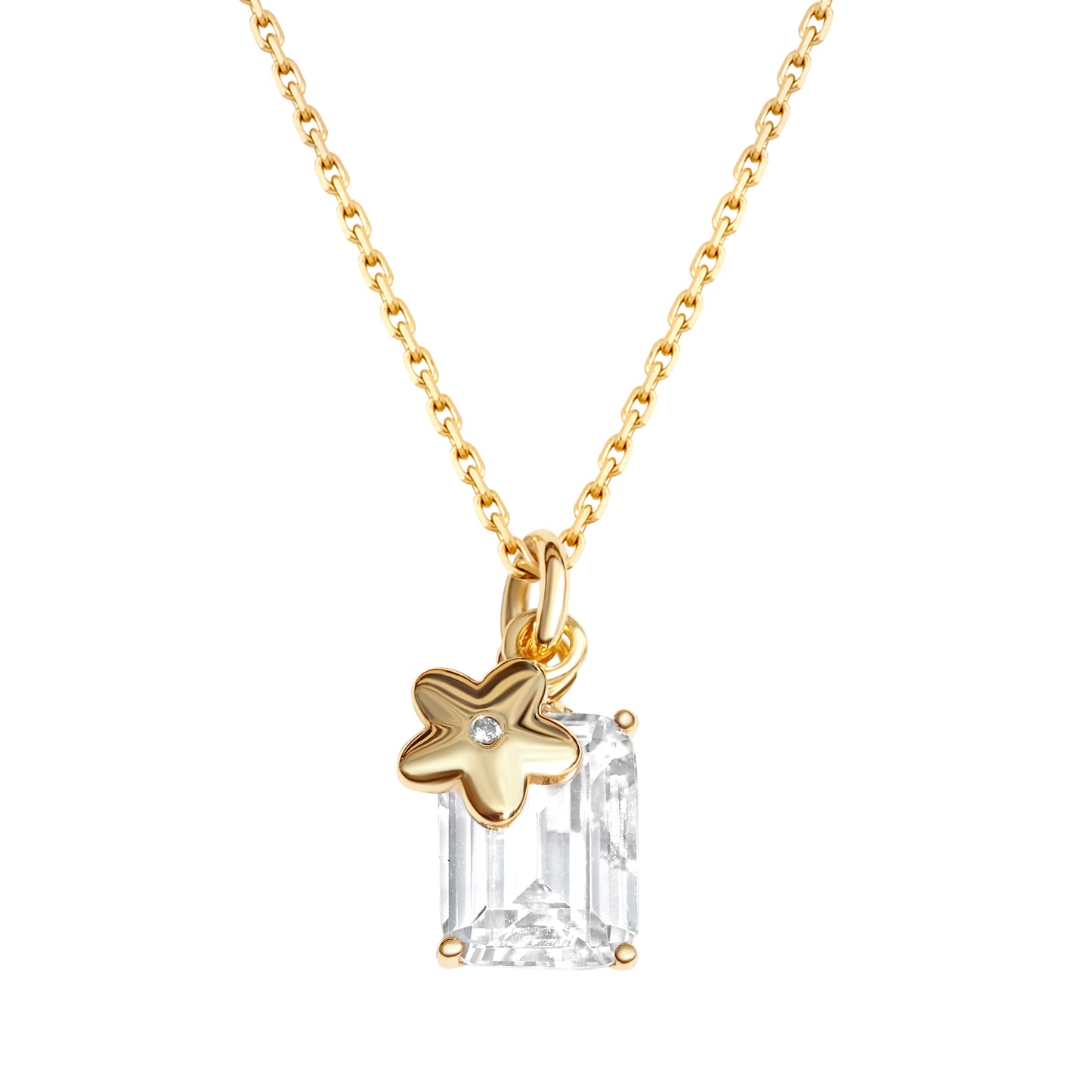 Dazzle N0208Y Necklace | Gold Tone