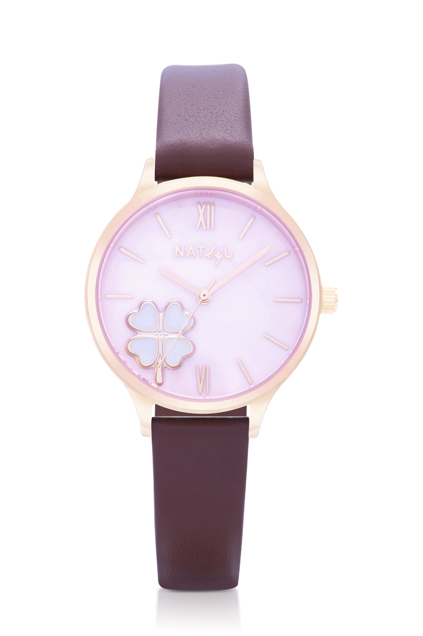 Serendipity 0505 Brown Leather Watch | Rose Gold Stainless Steel