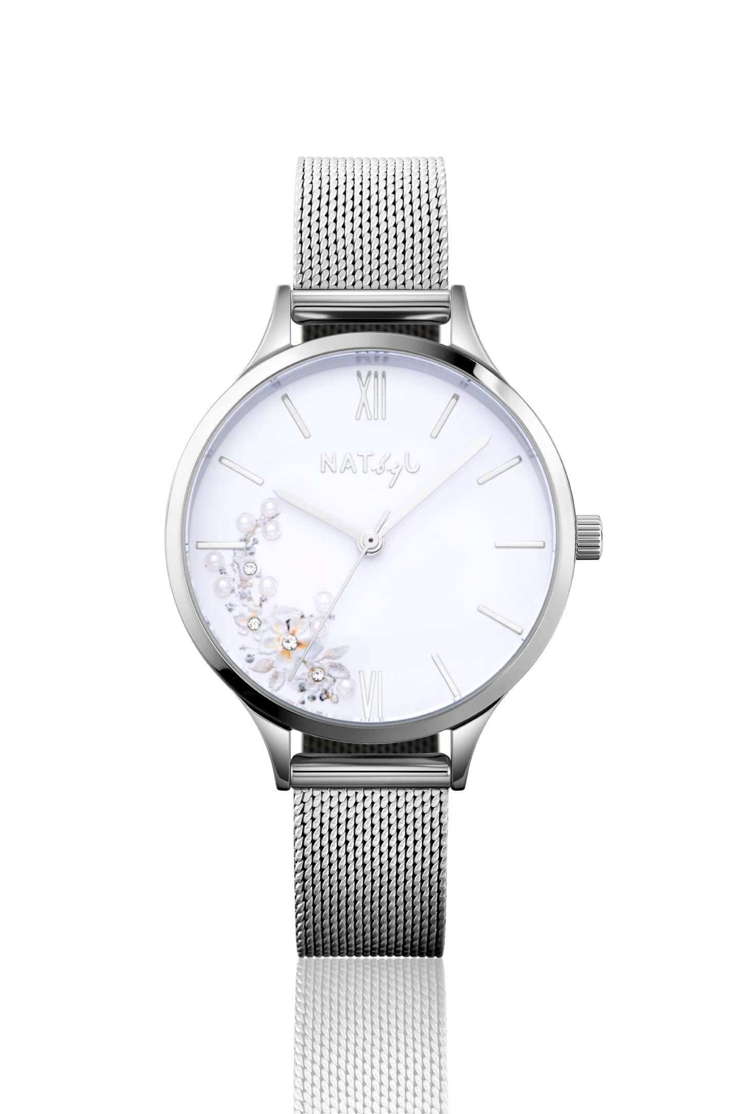 First Love 0601B Mesh Watch | Stainless Steel