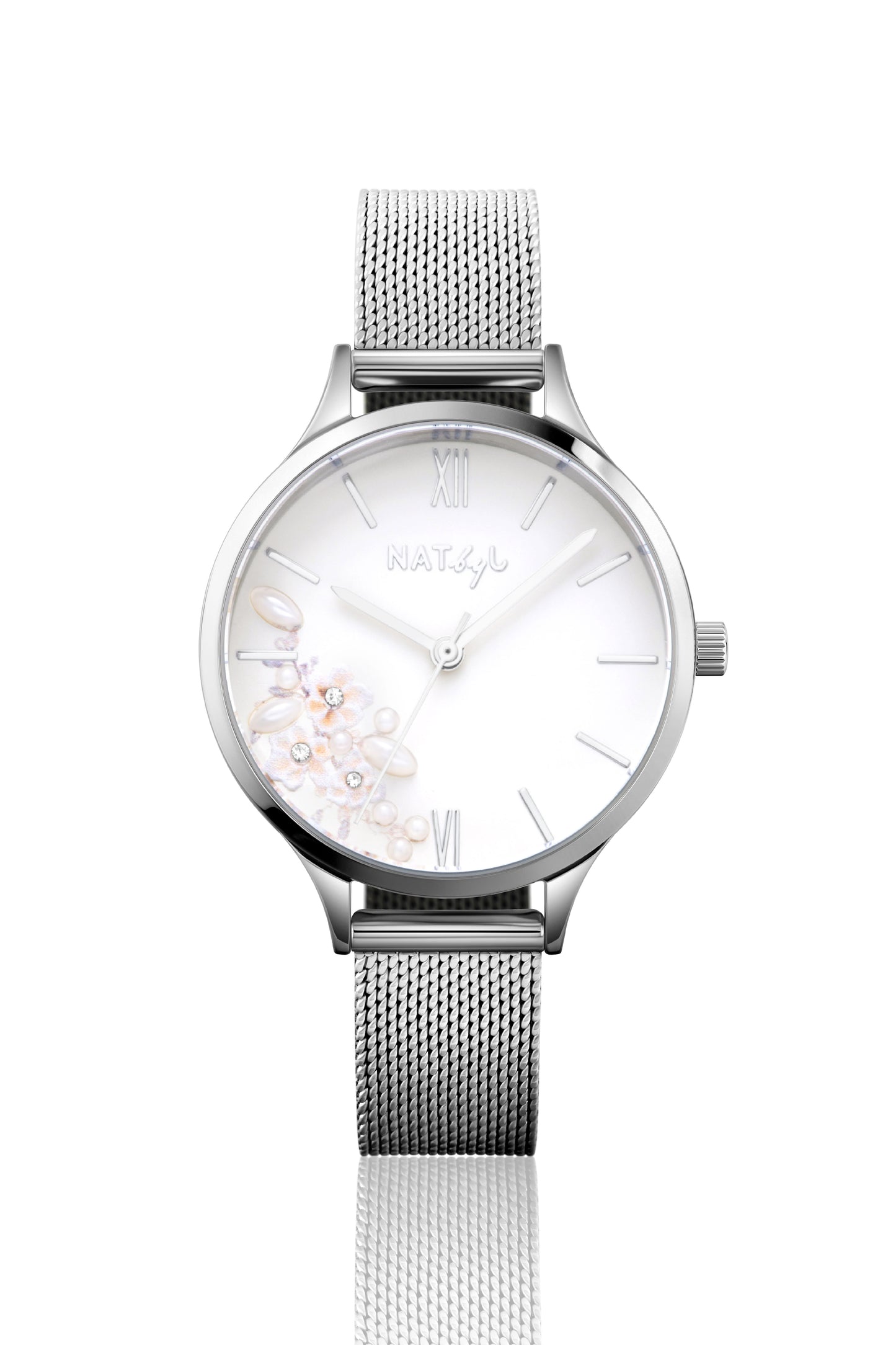 First Love 0603B Mesh Watch | Stainless Steel