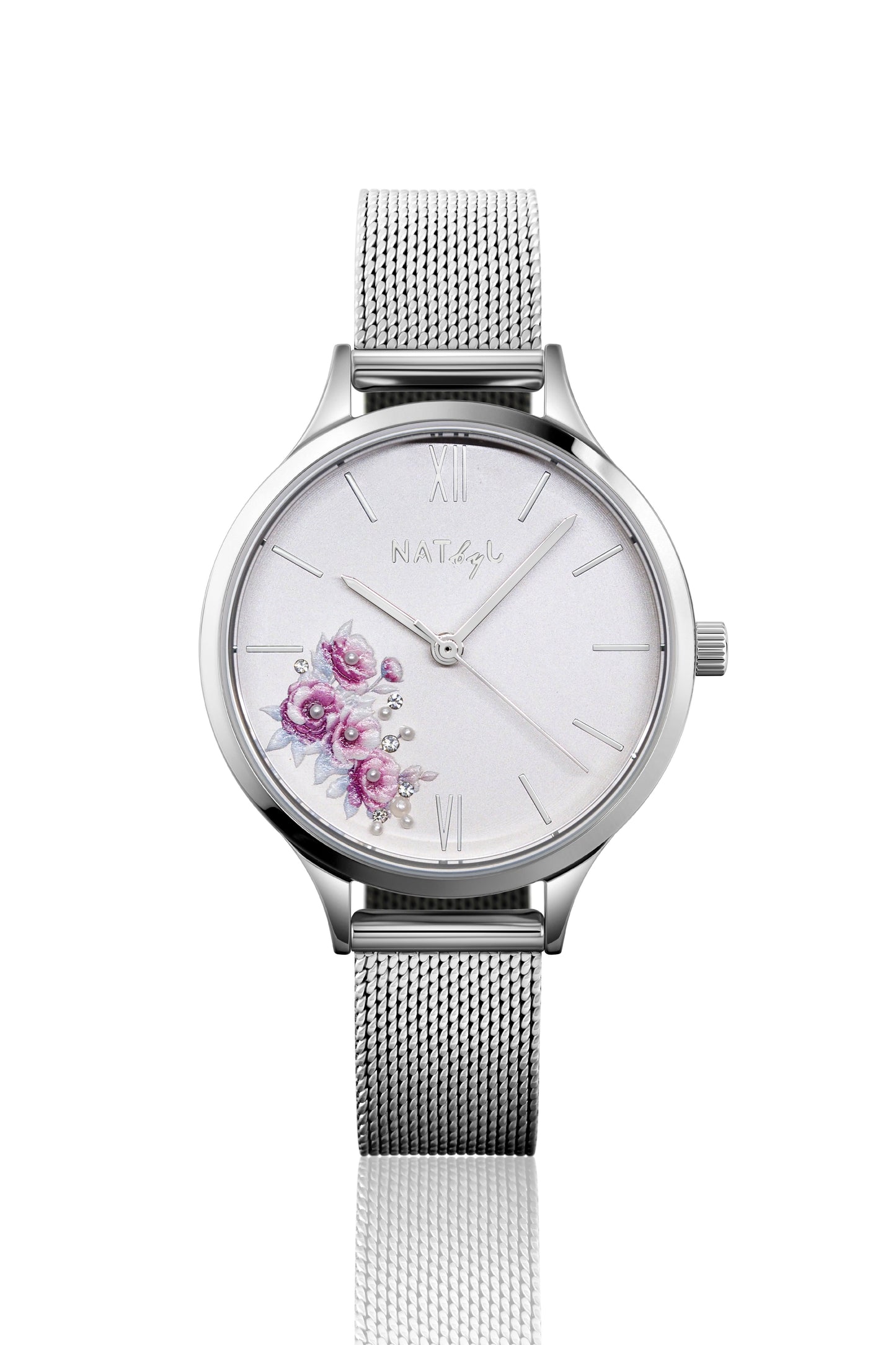 First Love 0608B Mesh Watch | Stainless Steel
