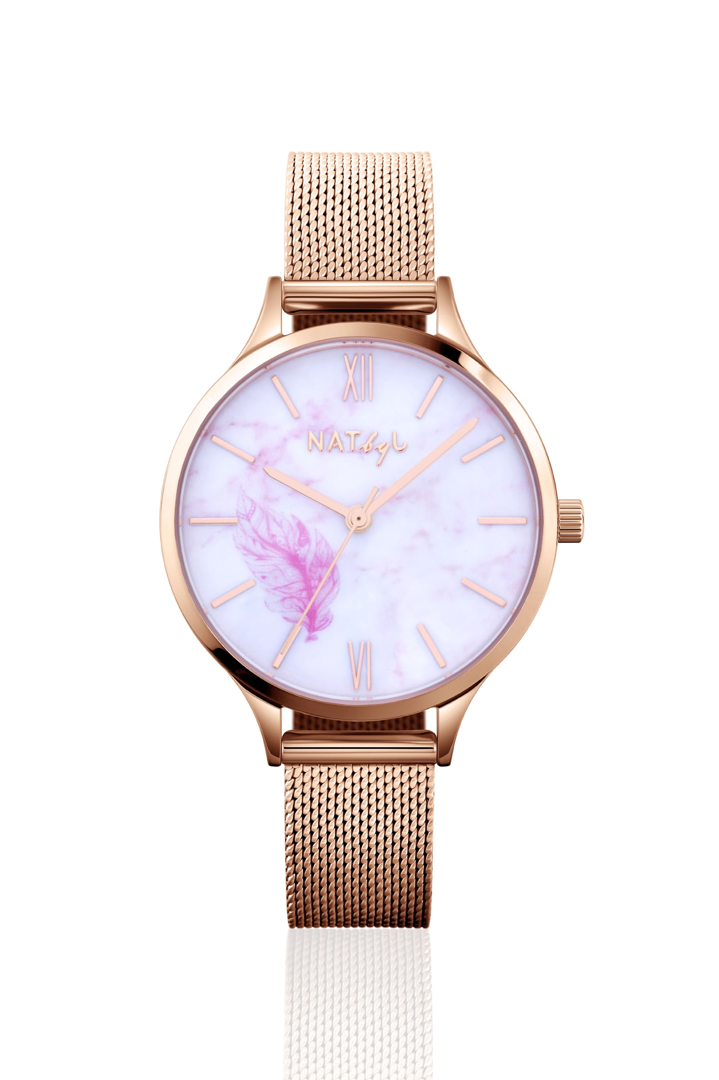 Freedom 0707B Mesh Watch | Rose Gold Stainless Steel