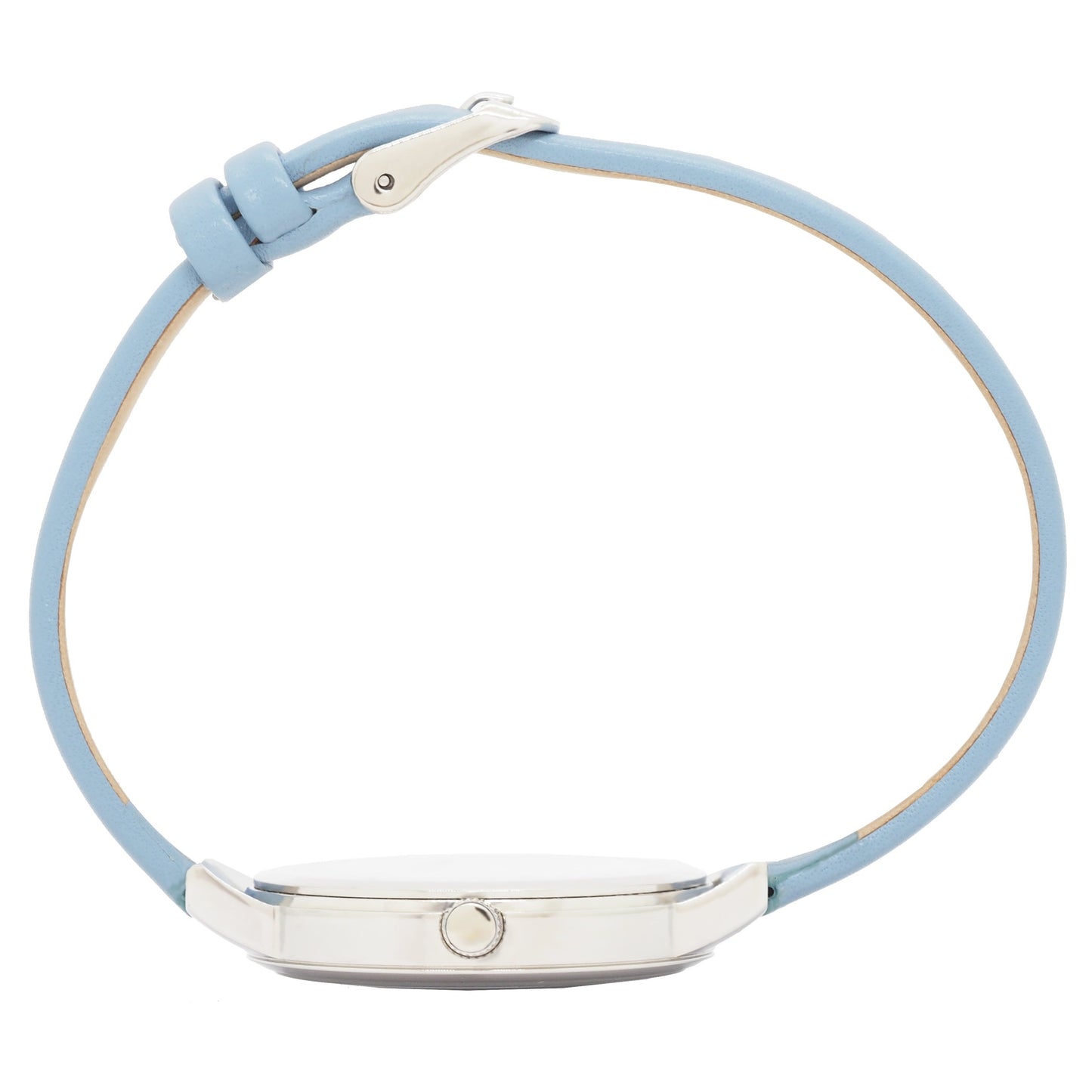 Blossom 1003 Blue Leather Watch | Stainless Steel