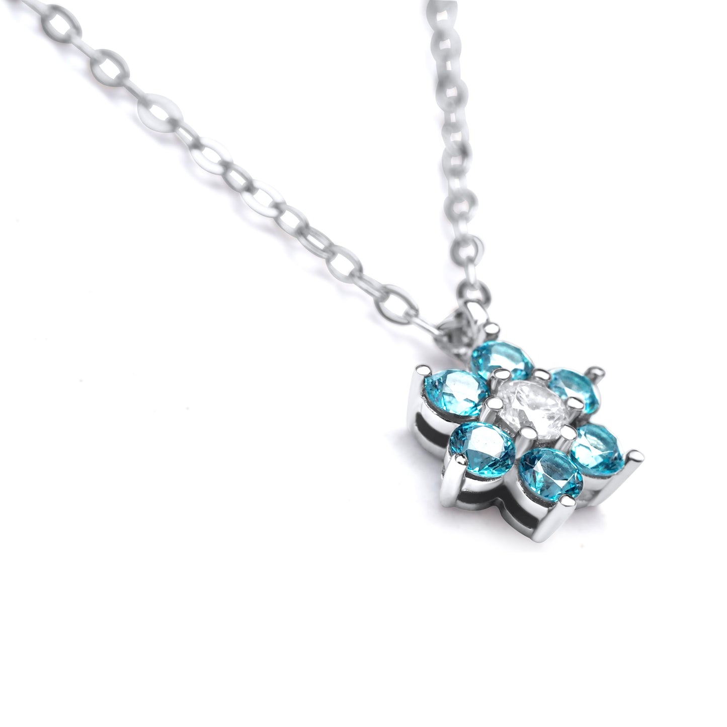 Blossom N1003S Necklace | Silver Tone