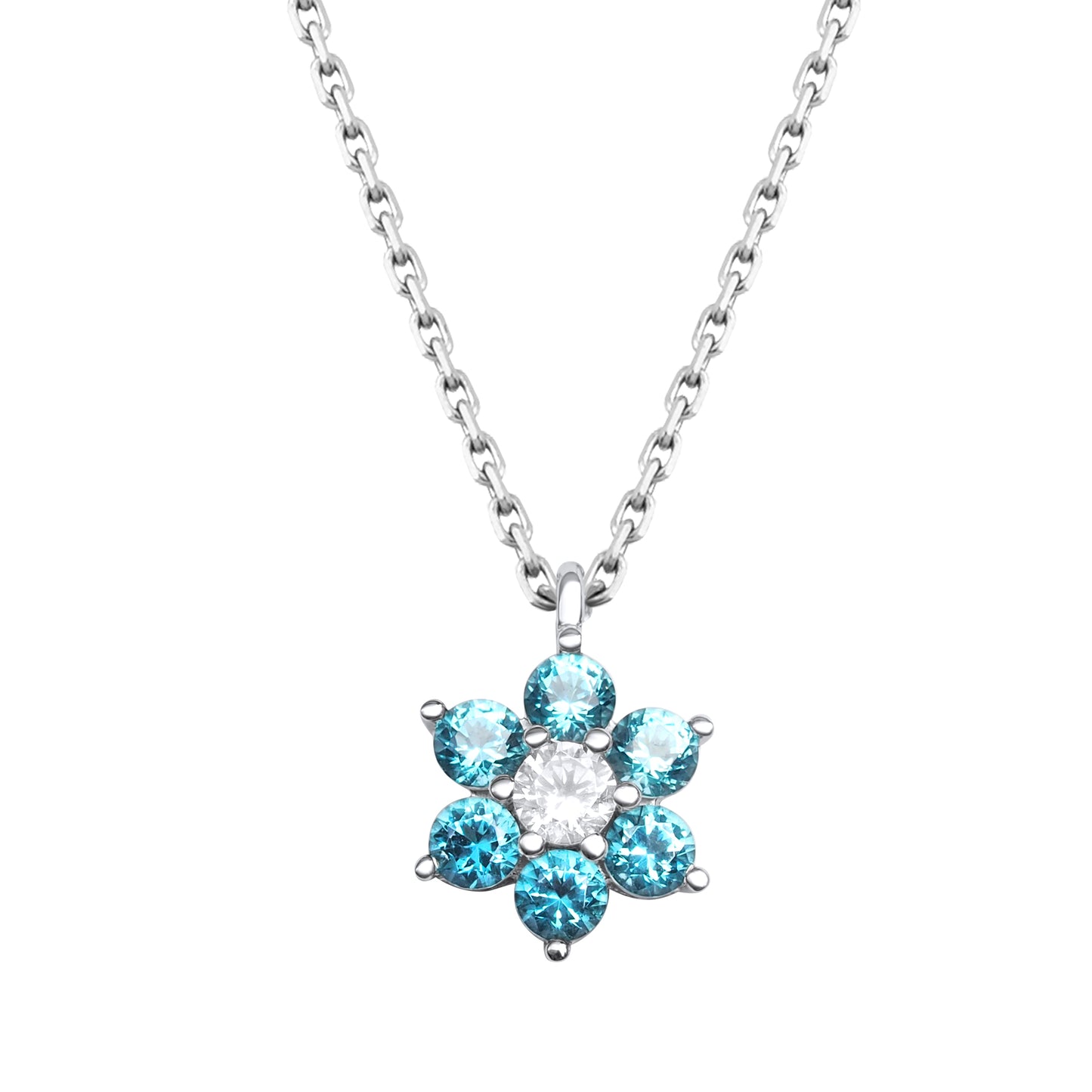 Blossom N1003S Necklace | Silver Tone
