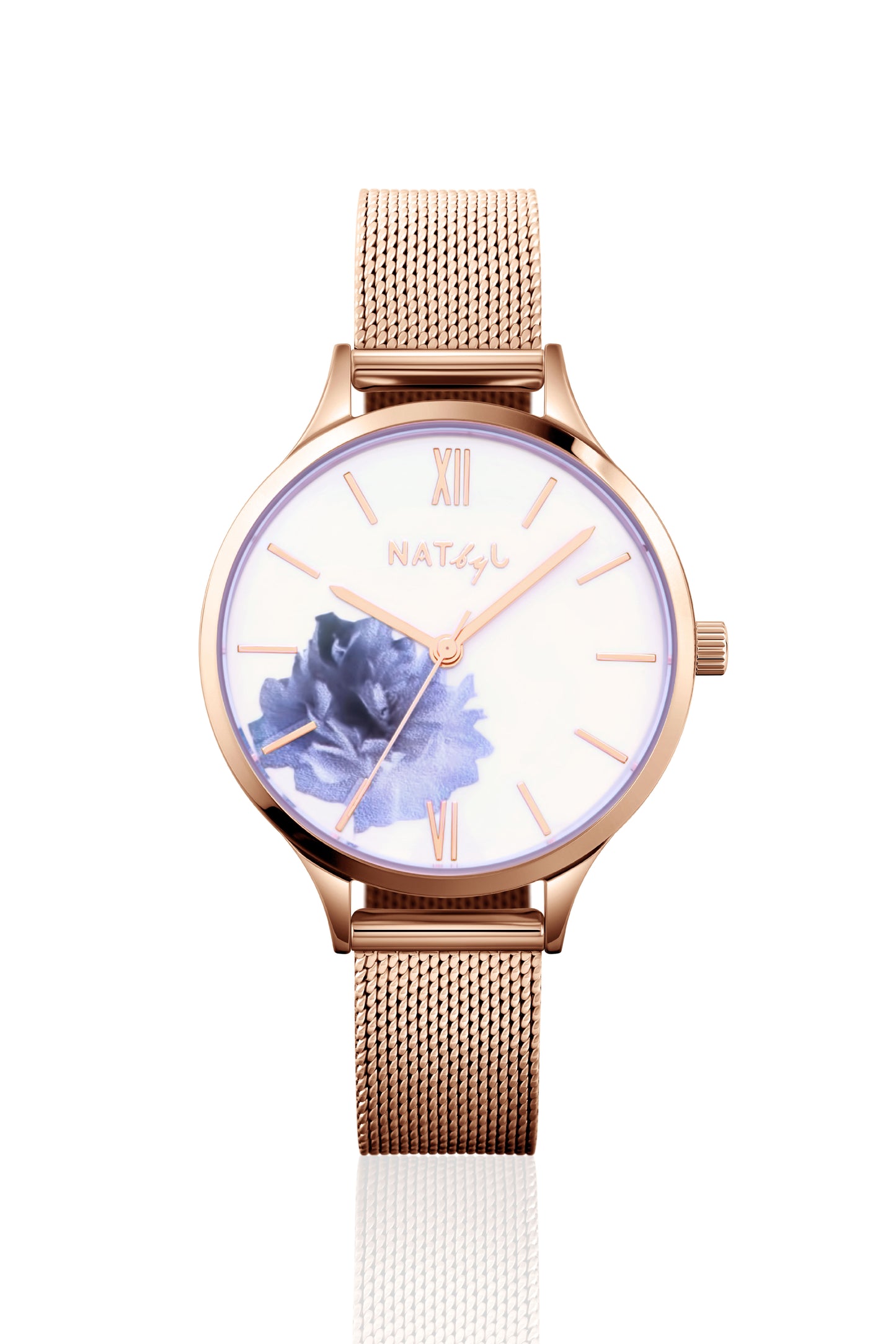 Blossom 1005B Mesh Watch | Rose Gold Stainless Steel