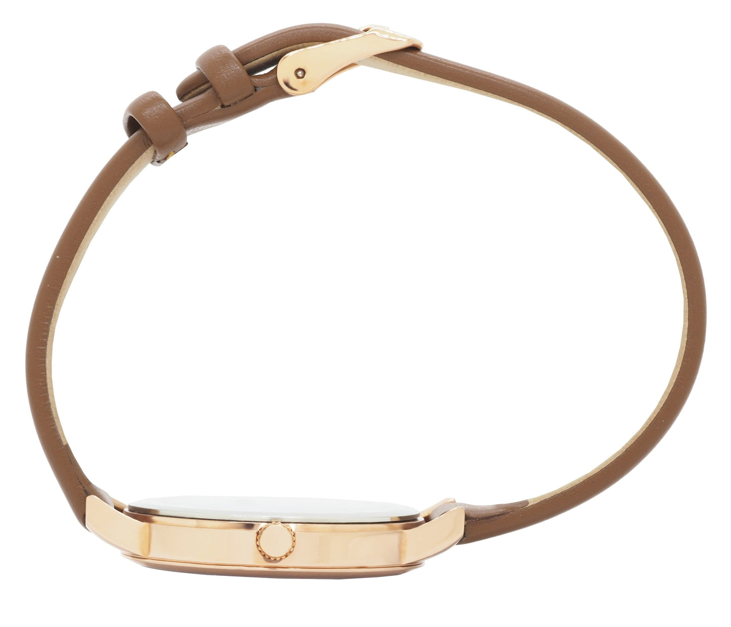 Blossom 1005 Dark Brown Leather Watch | Rose Gold Stainless Steel
