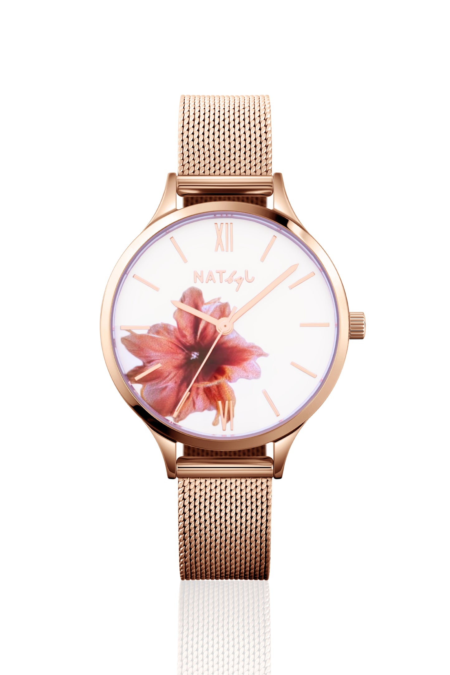 Blossom 1006B Mesh Watch | Rose Gold Stainless Steel