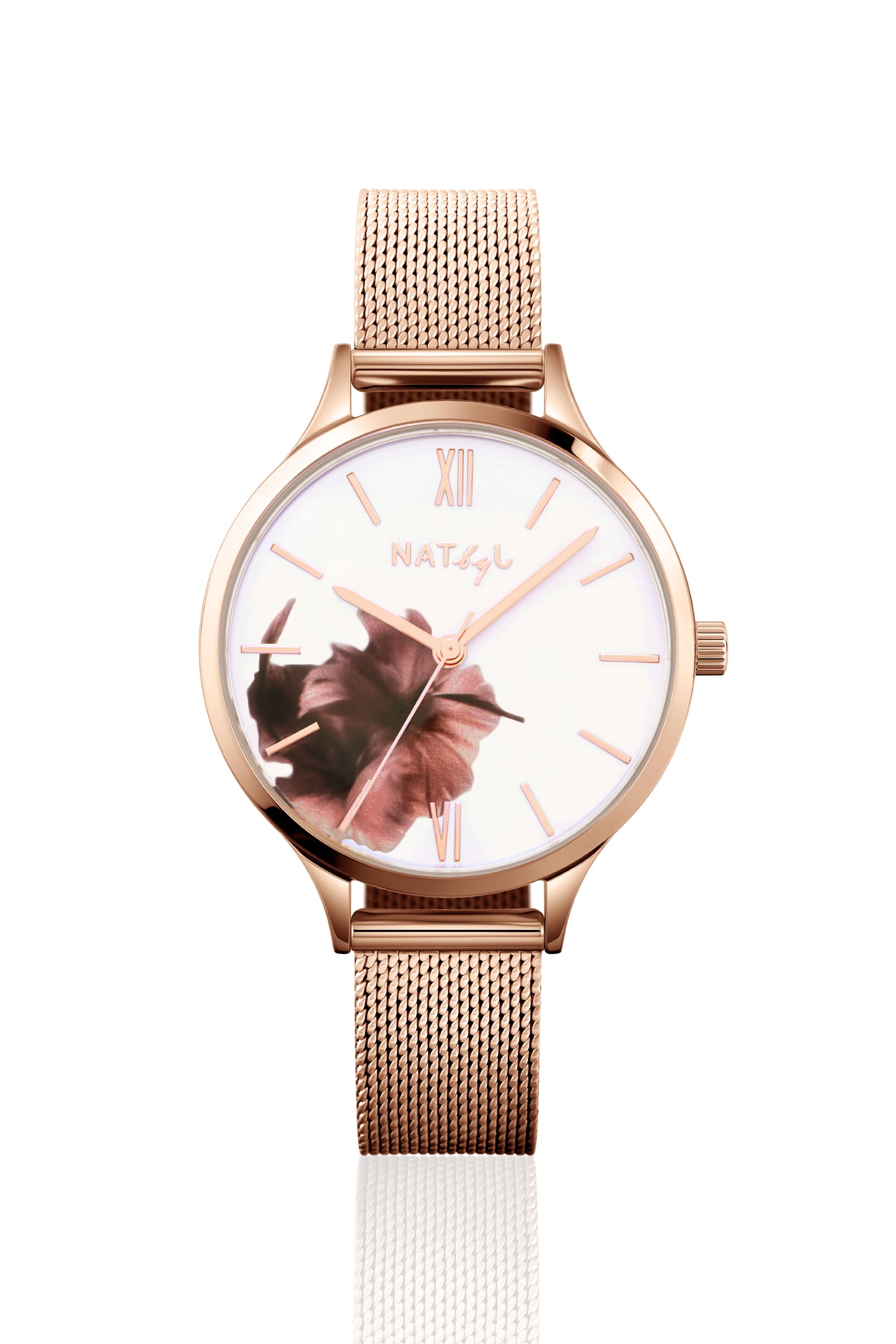Blossom 1007B Mesh Watch | Rose Gold Stainless Steel