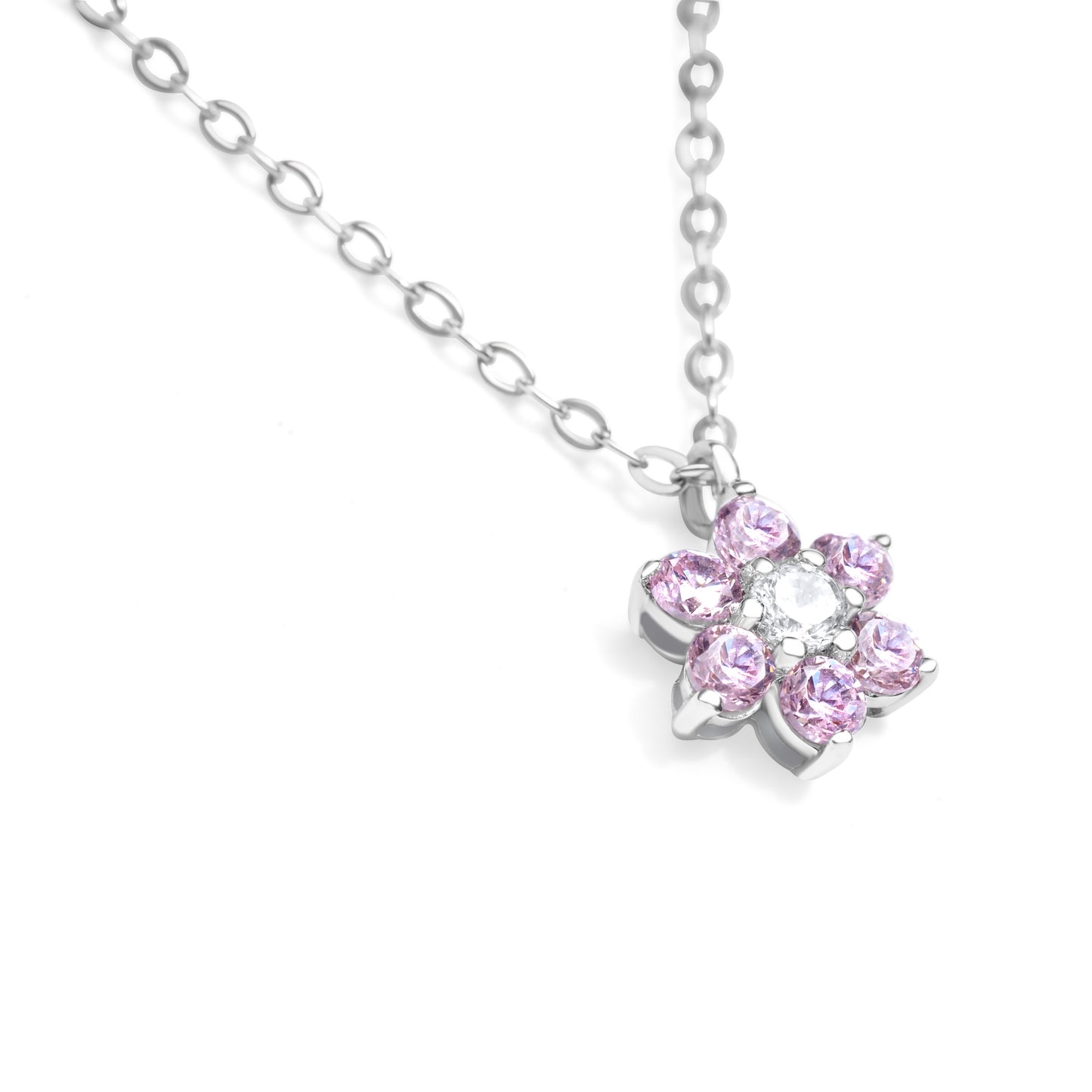 Blossom N1007S Necklace | Silver Tone