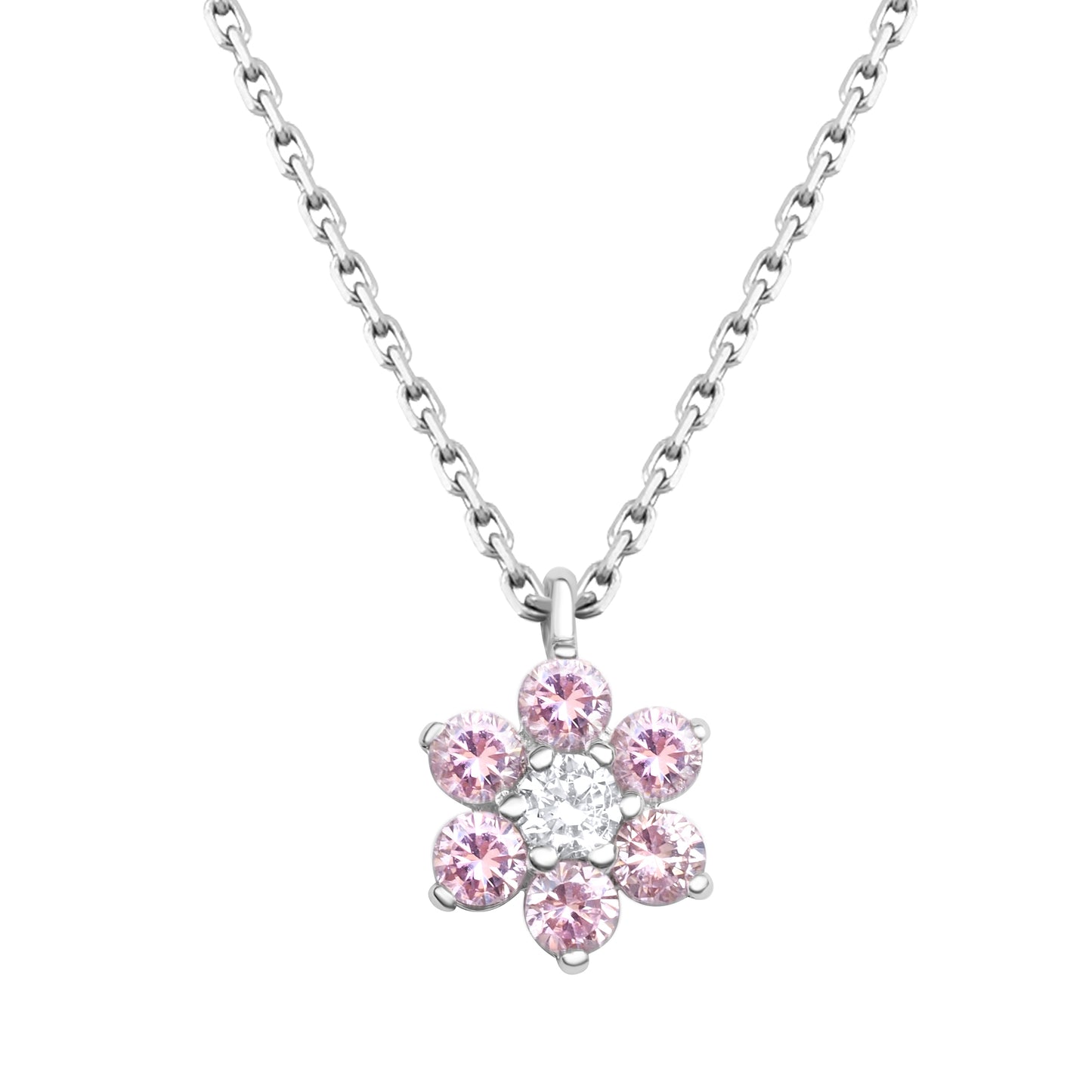 Blossom N1007S Necklace | Silver Tone