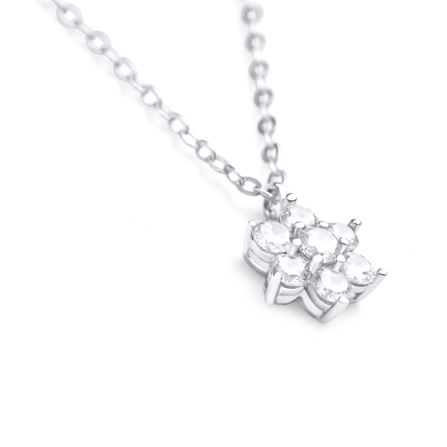 Blossom N1008S Necklace | Silver Tone