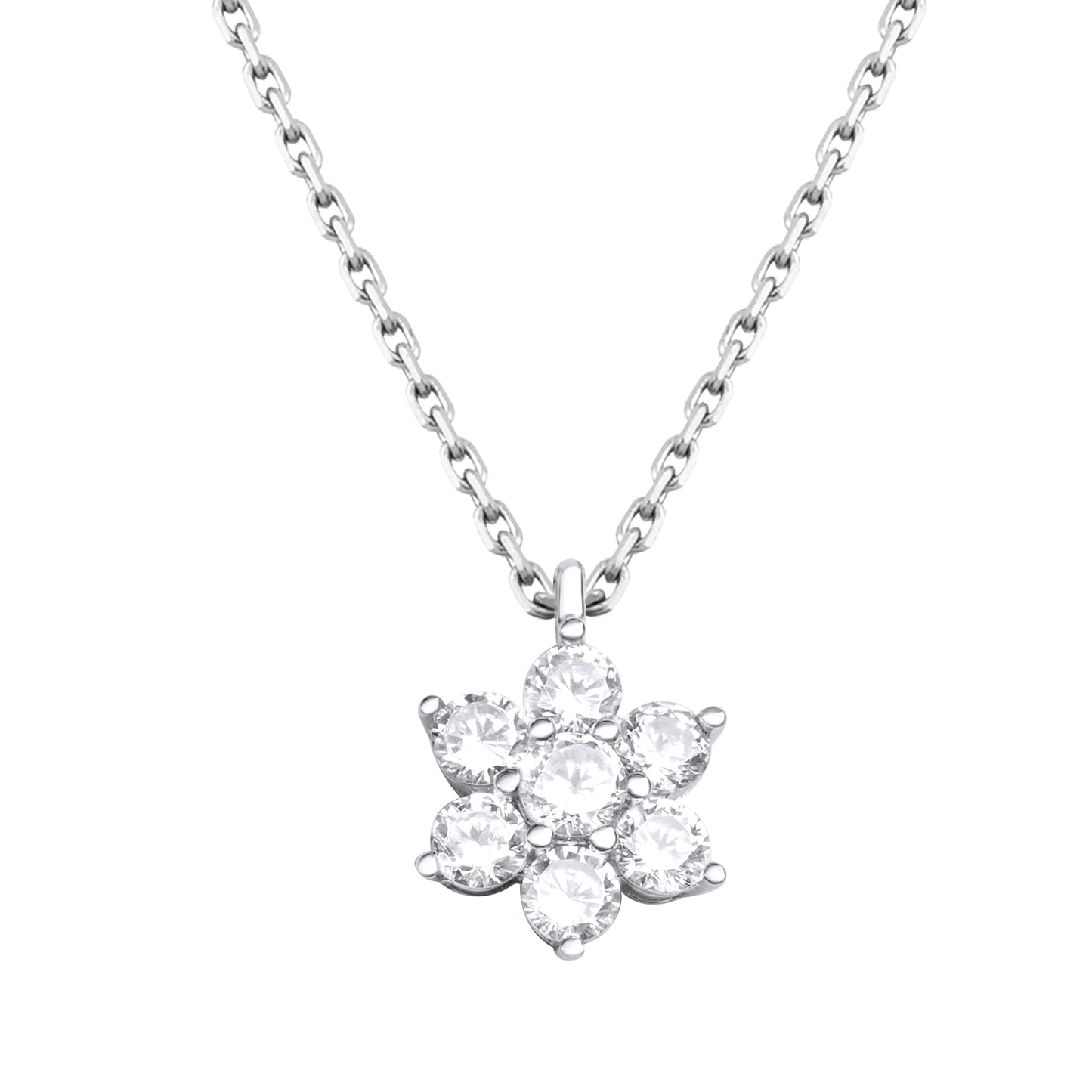 Blossom N1008S Necklace | Silver Tone