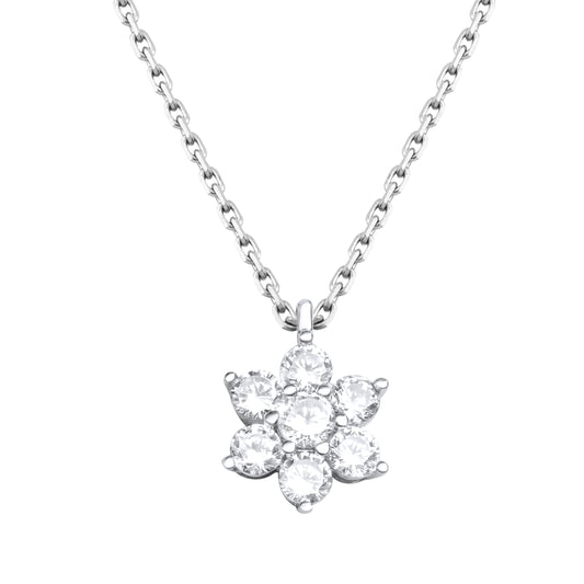 Blossom N1008S Necklace | Silver Tone