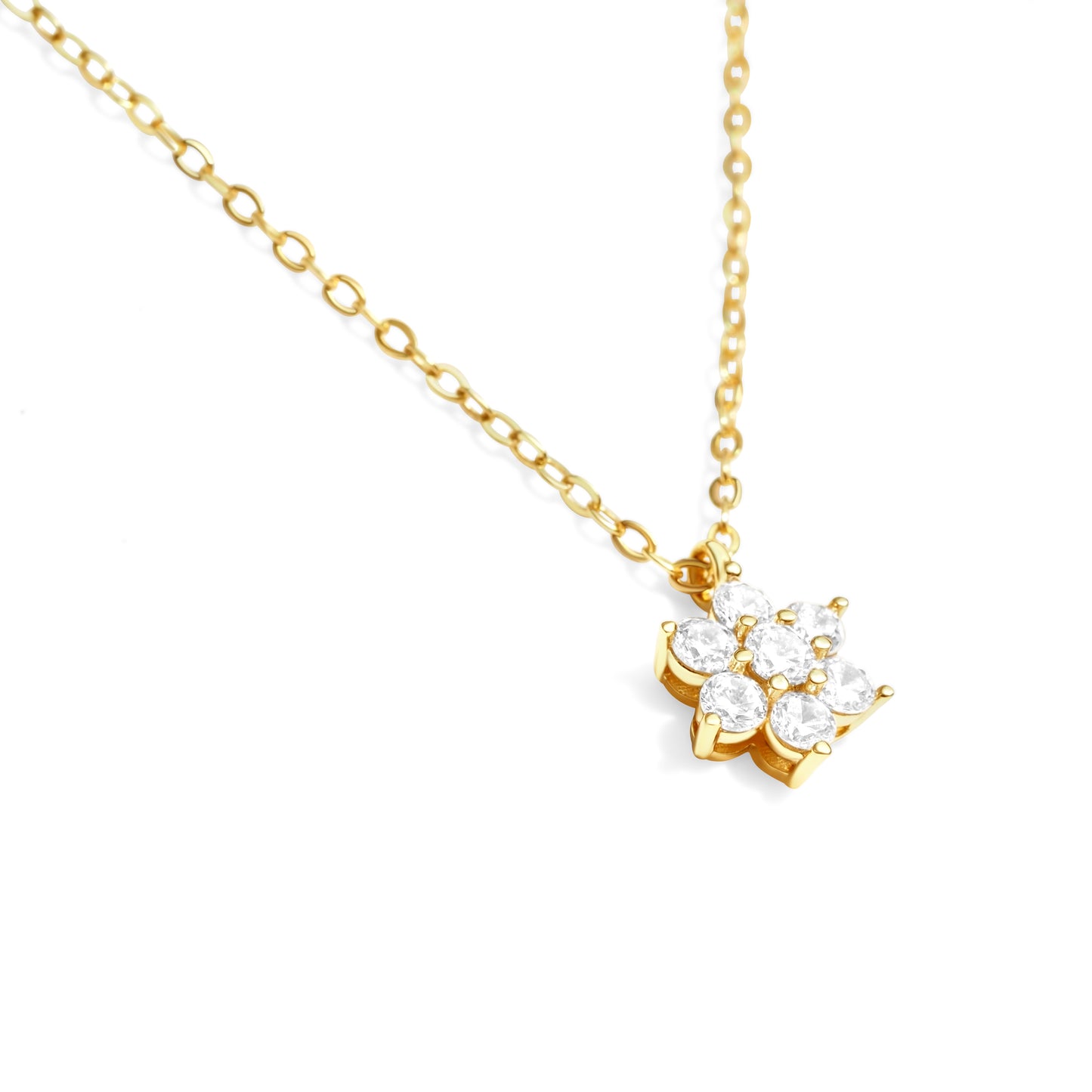 Blossom N1008Y Necklace | Gold Tone