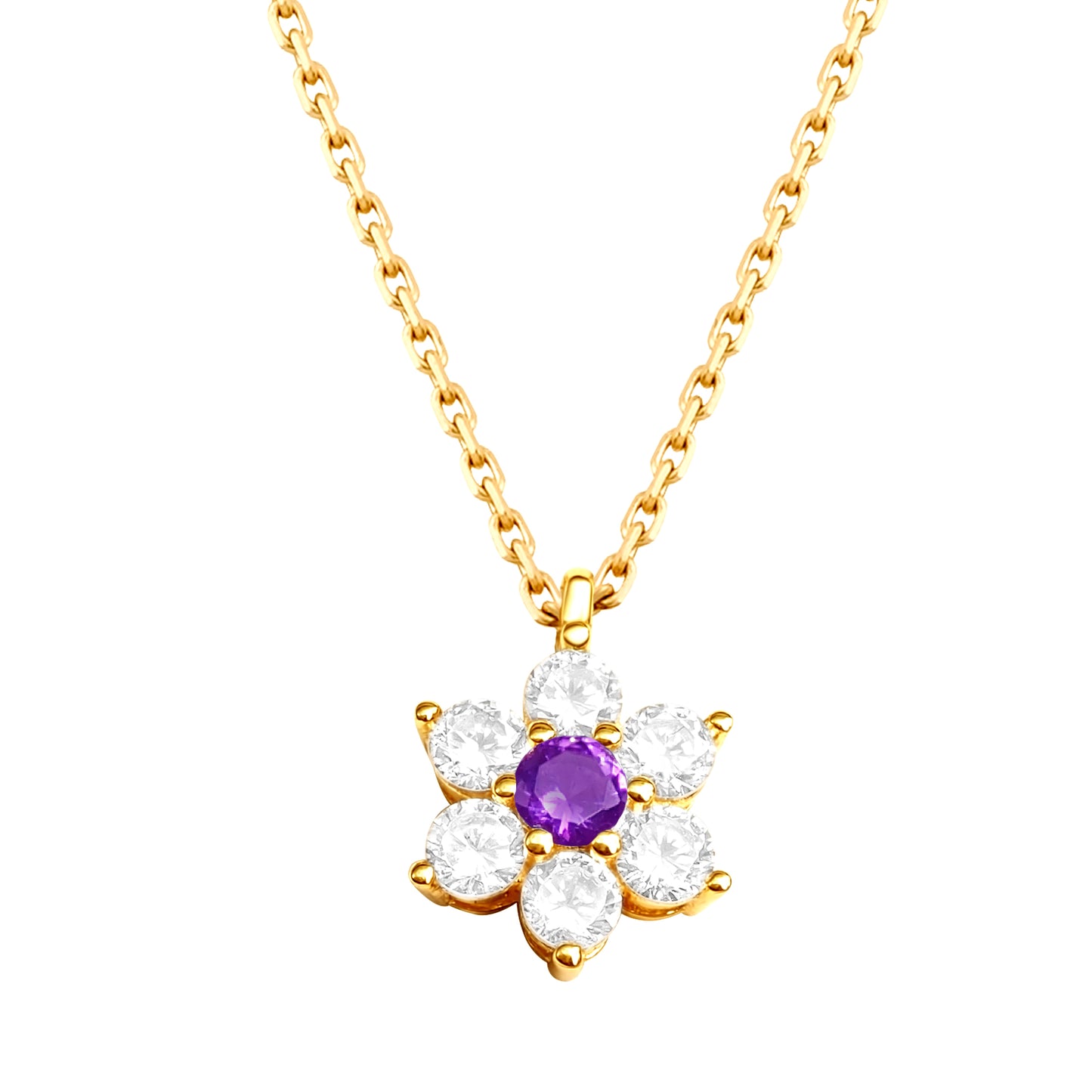 Blossom N1009Y Necklace | Gold Tone