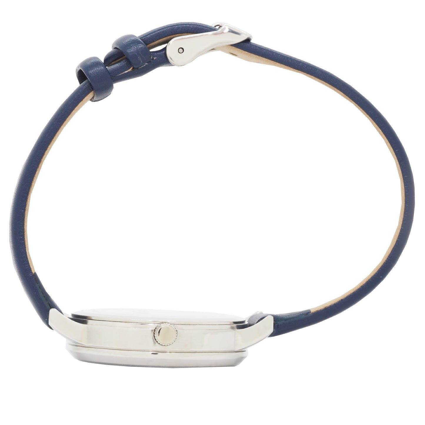 Serendipity 0502 Deep Blue Leather Watch | Stainless Steel