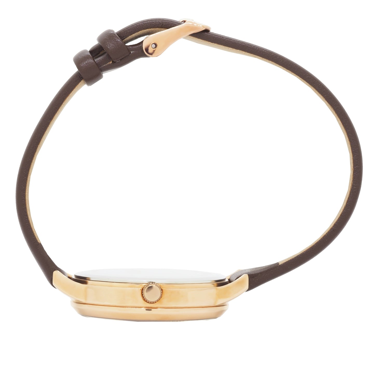 Serendipity 0505 Brown Leather Watch | Rose Gold Stainless Steel