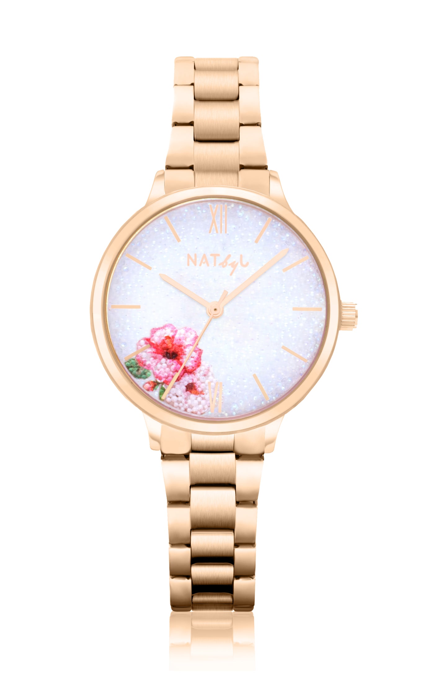 Dazzle 0207M Bracelet Watch | Rose Gold Stainless Steel