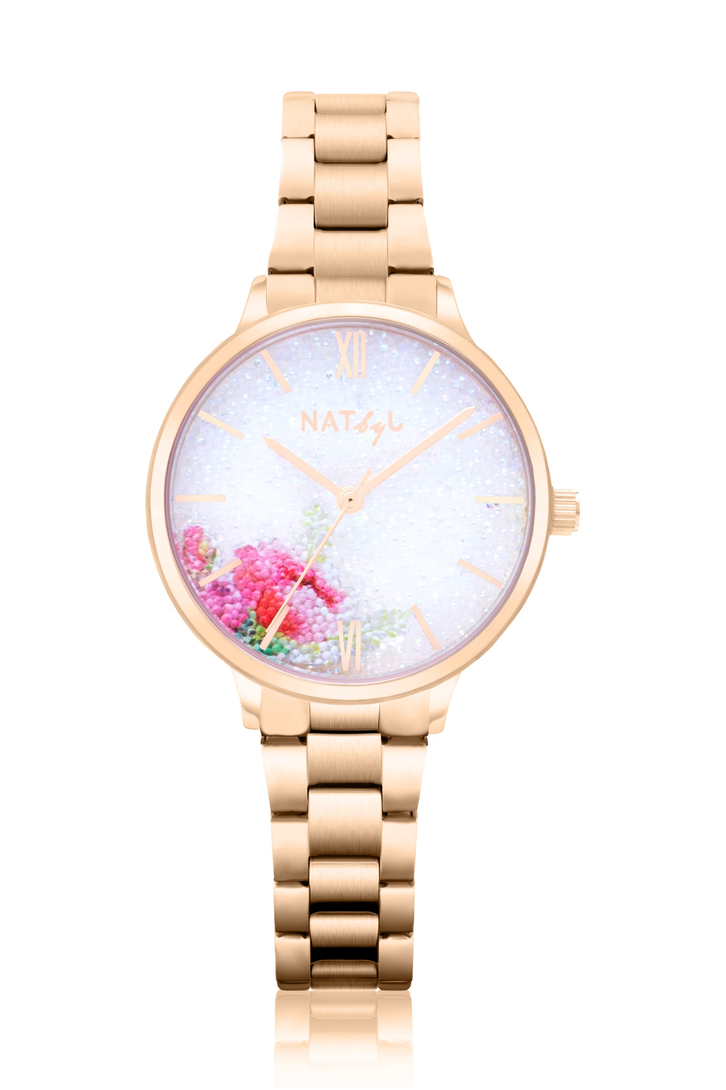 Dazzle 0209M Bracelet Watch | Rose Gold Stainless Steel