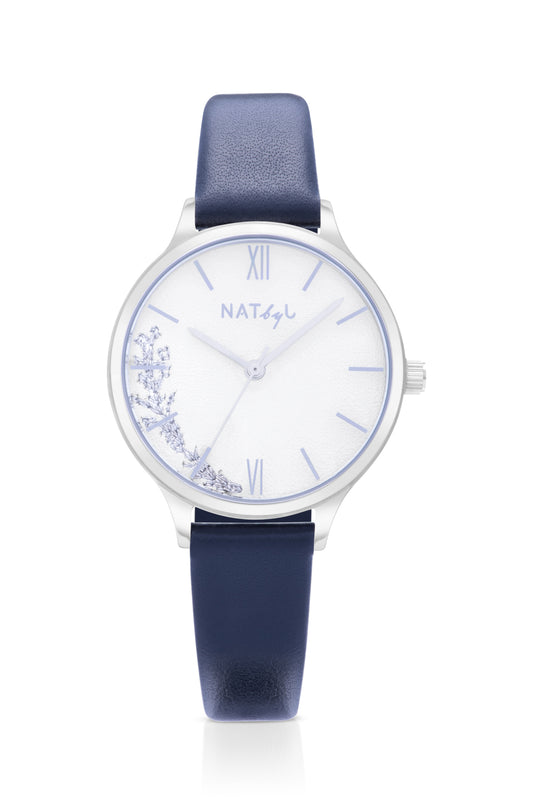 Dream 0308 Black Leather Watch | Stainless Steel