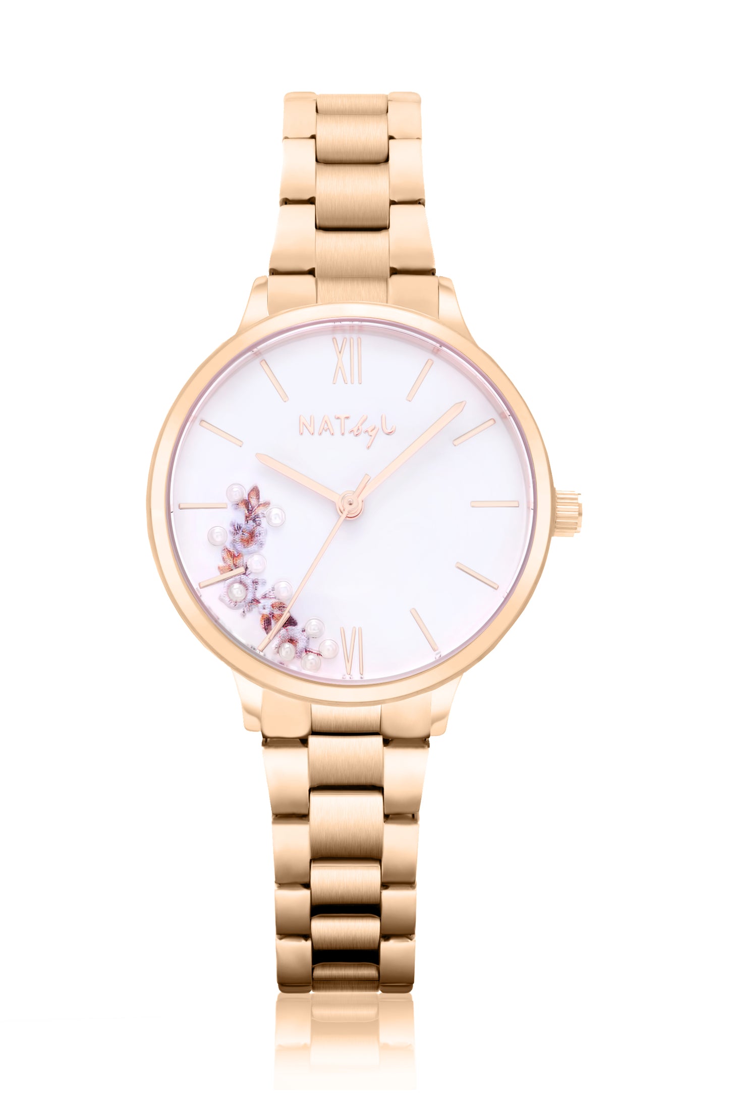 First Love 0605M Bracelet Watch | Rose Gold Stainless Steel