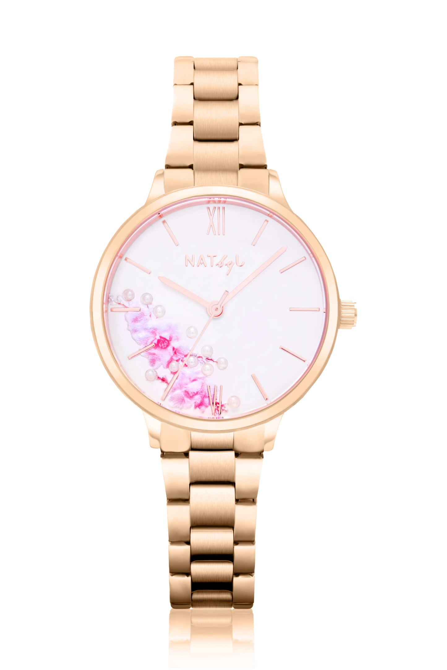 First Love 0607M Bracelet Watch | Rose Gold Stainless Steel