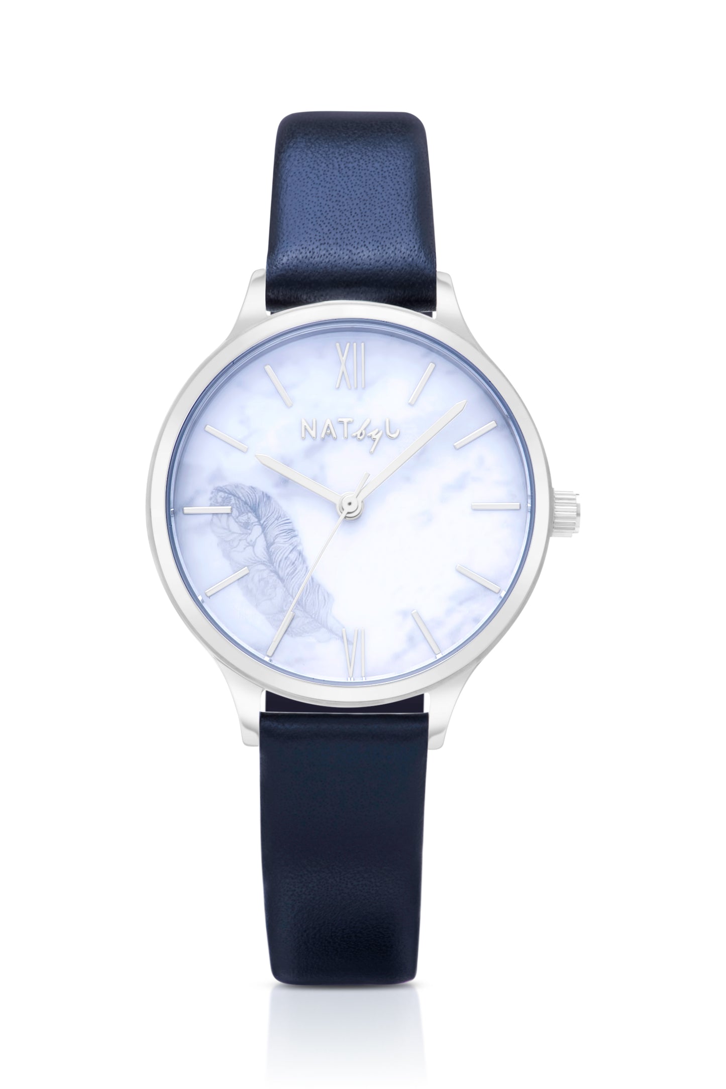 Freedom 0701 Black Leather Watch | Stainless Steel
