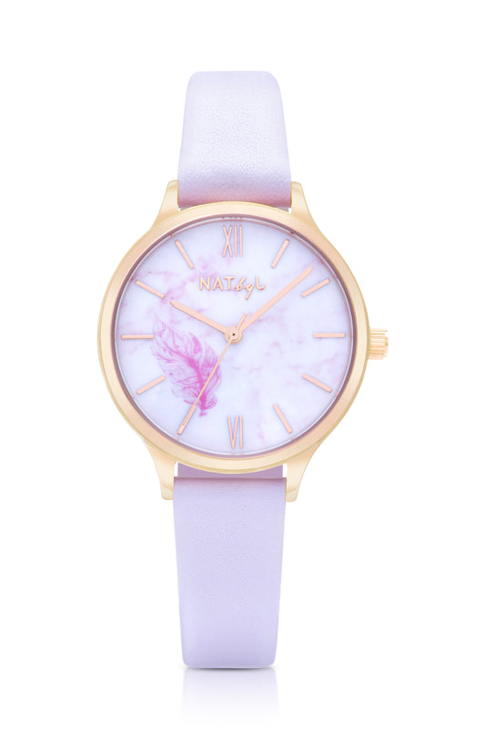 Freedom 0707 Pink Leather Watch | Rose Gold Stainless Steel