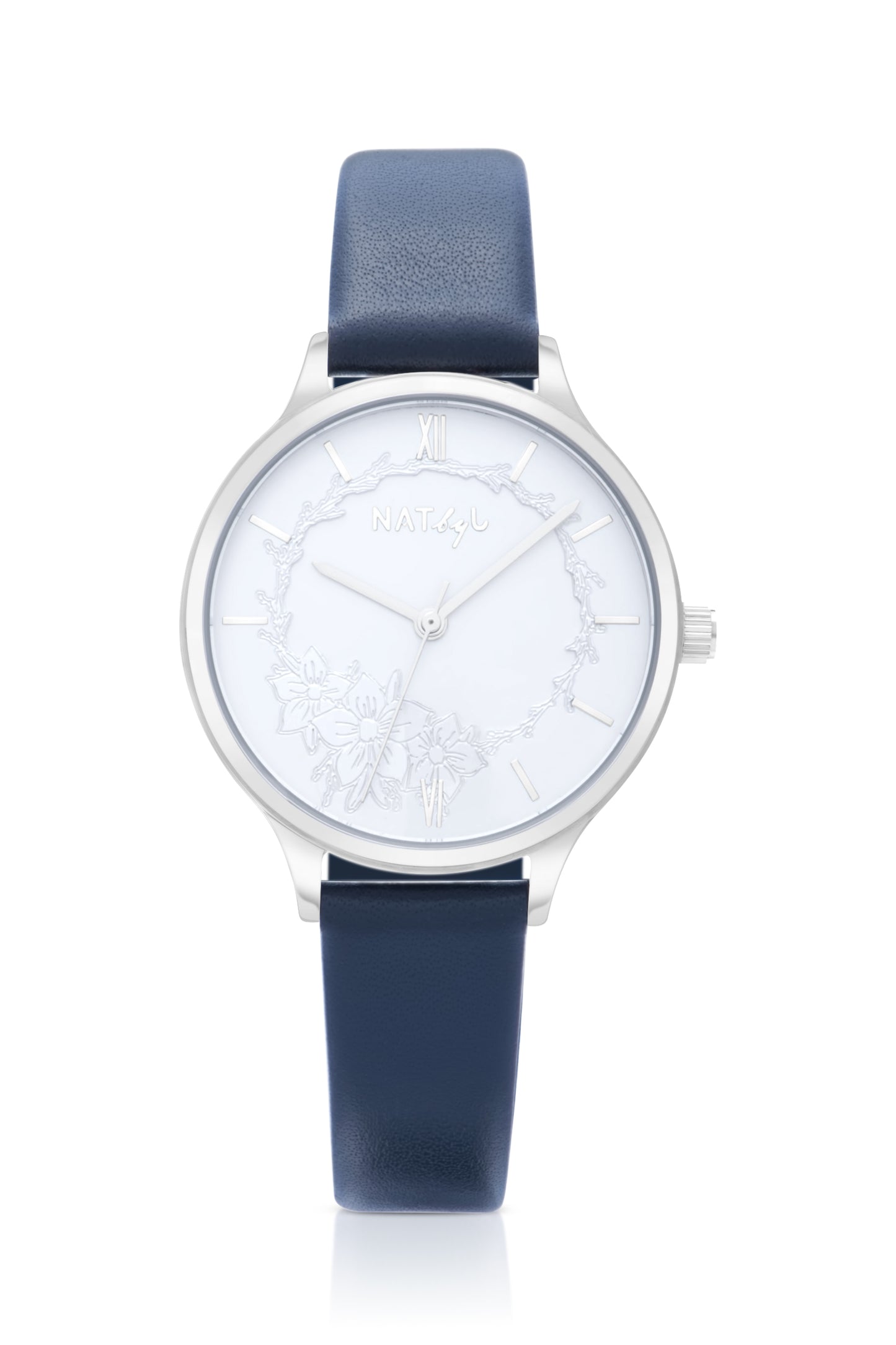 Unity 0801 Black Leather Watch | Stainless Steel