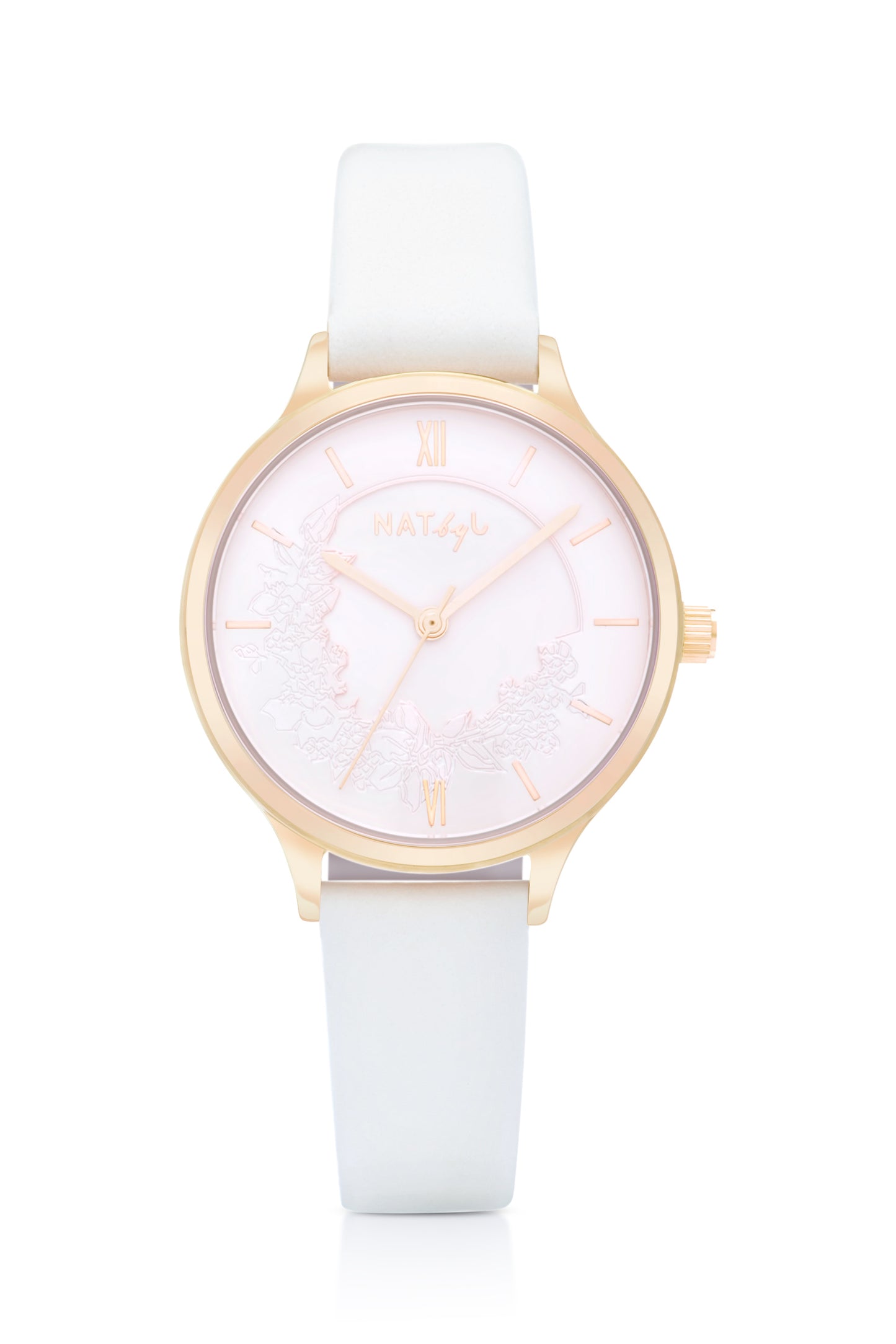 Unity 0805 Cream Leather Watch | Rose Gold Stainless Steel