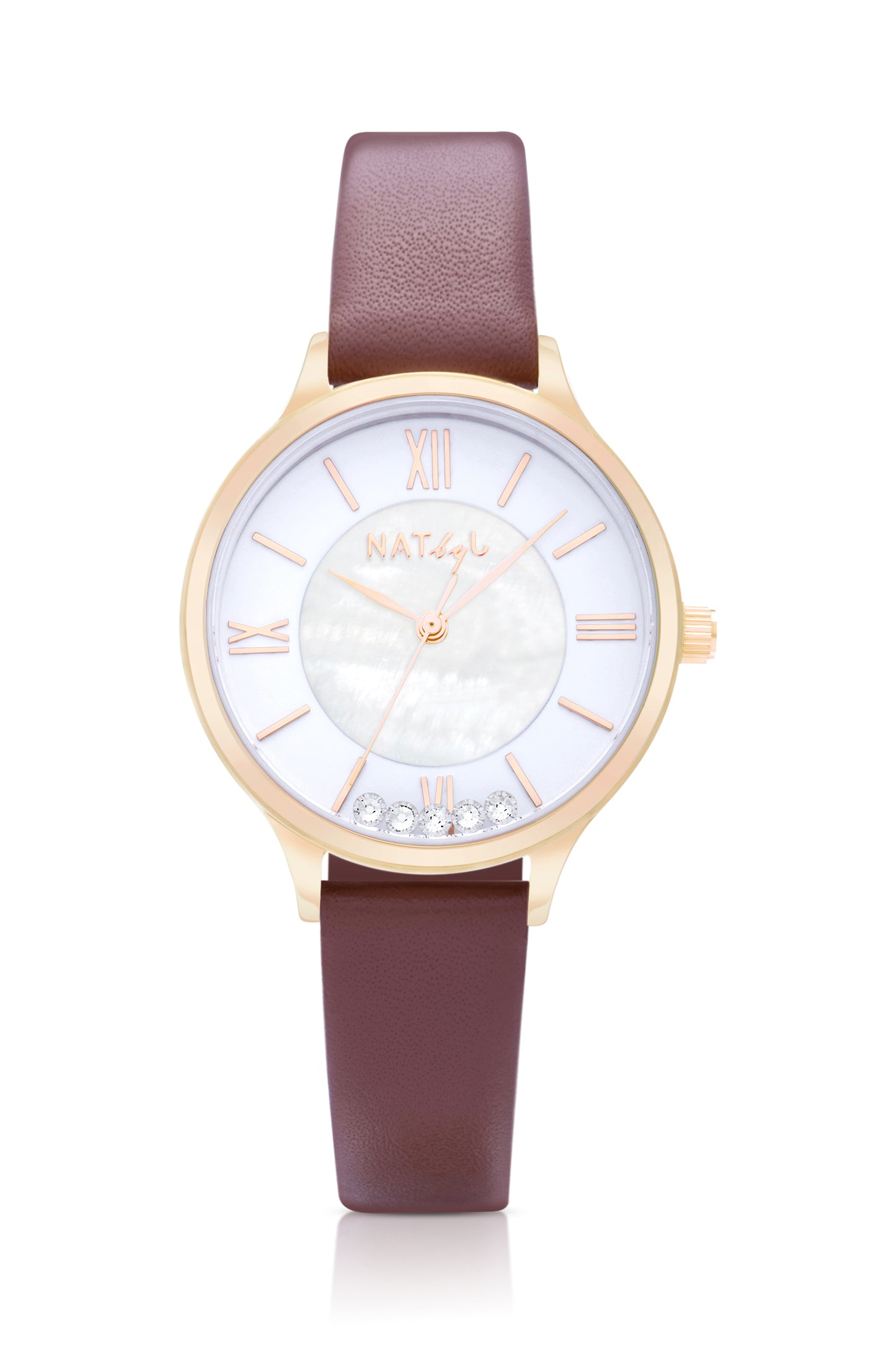 Stargaze 0905 Brown Leather Watch | Rose Gold Stainless Steel