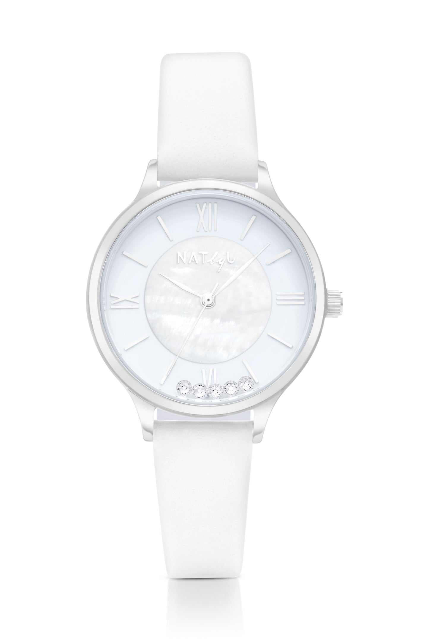 Stargaze 0908 Cream Leather Watch | Stainless Steel