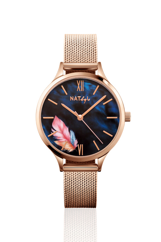 Freedom 0702B Mesh Watch | Rose Gold Stainless Steel