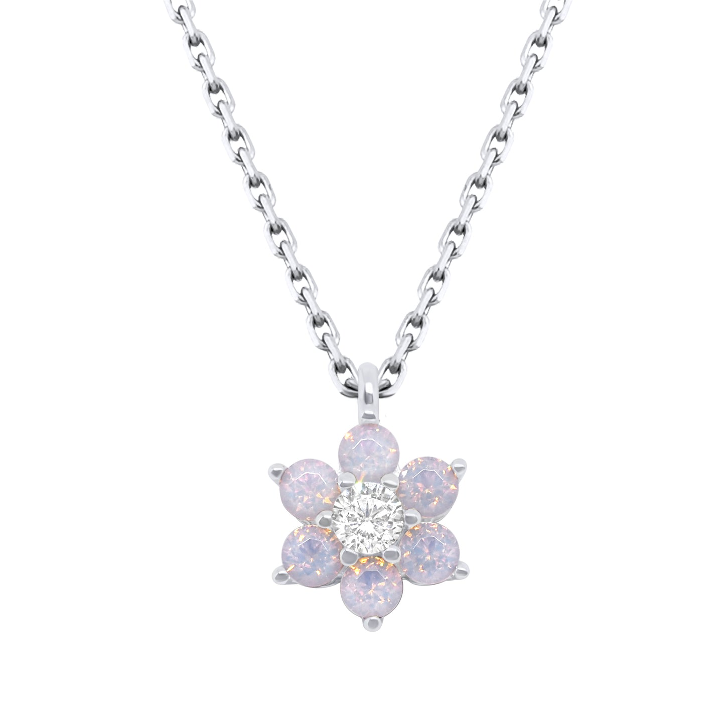 Blossom N1018S Necklace | Silver Tone