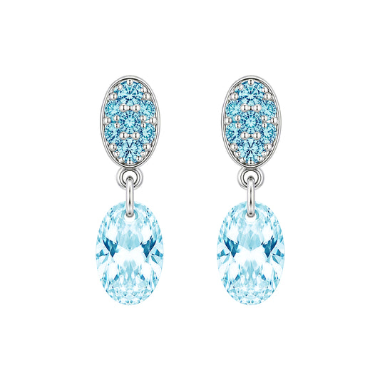 Dazzle E0213S Stud Earrings | Silver Tone