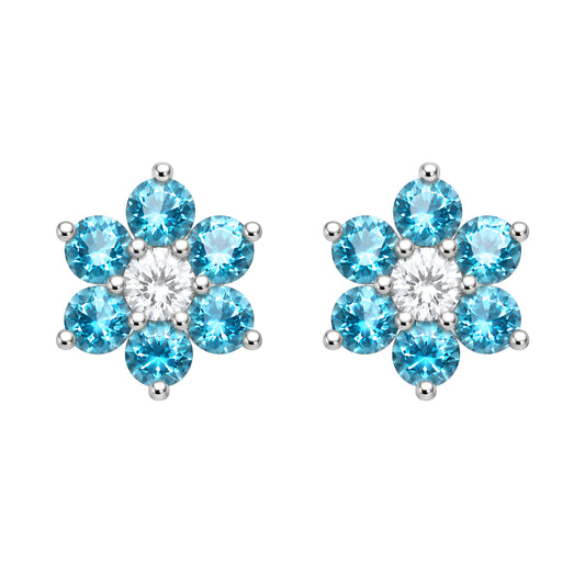 Blossom E1003S Stud Earrings | Silver Tone