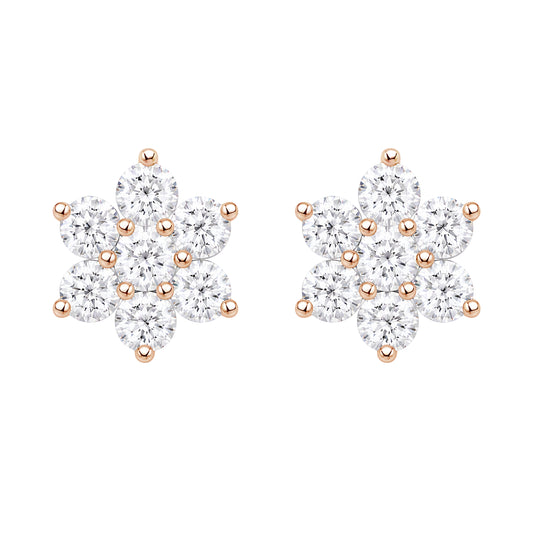 Blossom E1008R Stud Earrings | Rose Gold Tone