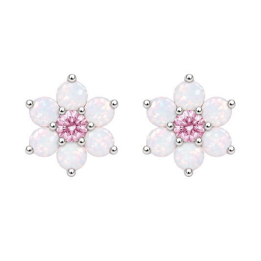 Blossom E1017S Stud Earrings | Silver Tone