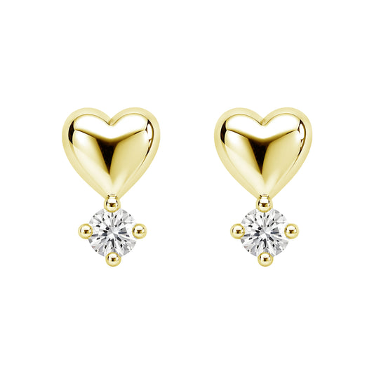 My Dearest E1208Y Stud Earrings | Gold Tone