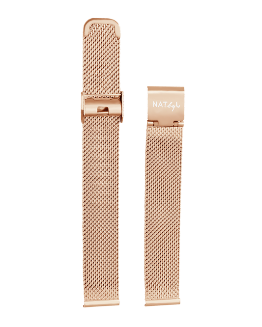 Rose Gold-Plated Mesh Strap