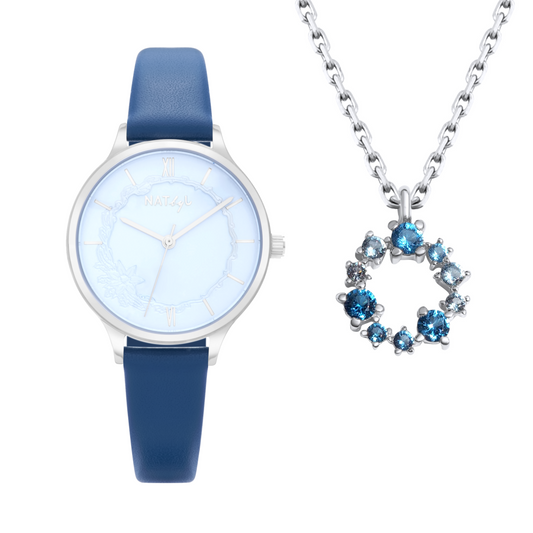 Unity Watch and Necklace Gift Set NAT0802N0803S